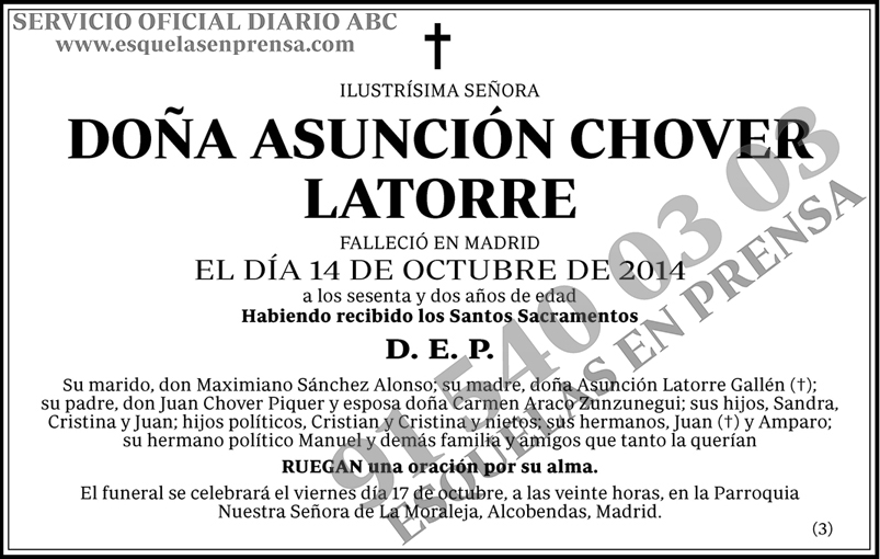 Asunción Chover Latorre